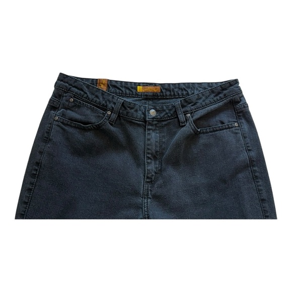 Wrangler Aura Regular Rise Boot Cut Black Denim Jeans - Size 14 - Picture 3 of 12